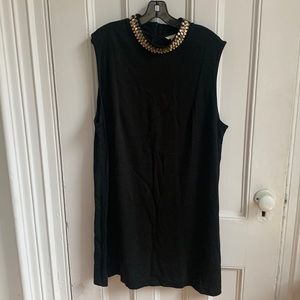 NWOT H&M jersey dress with gems on collar